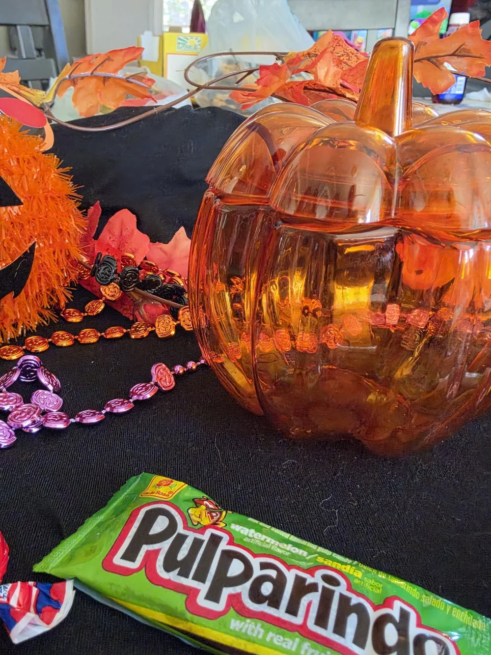 Clear plasticPumpkin Candy Jar - Home Party Supplies
